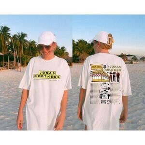 Jonas Brothers Five Albums One Night Tour 2 Sided Fan T-Shirt